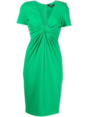 Sukienka z dekoltem w serek Badgley Mischka, zielony