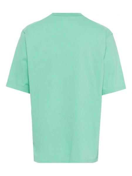 Bavlněné tričko s potiskem Dsquared2 zelené