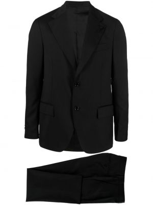 Vlnený oblek Lardini čierna