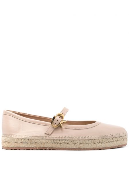 Læder espadrillos Gianvito Rossi