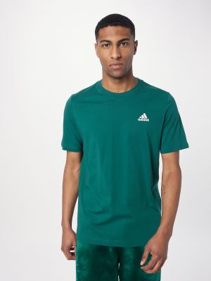 Rövid ujjú pamut póló Adidas zöld