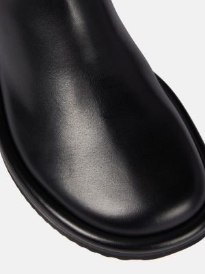 Usnjene gumijasti škornji Proenza Schouler črna