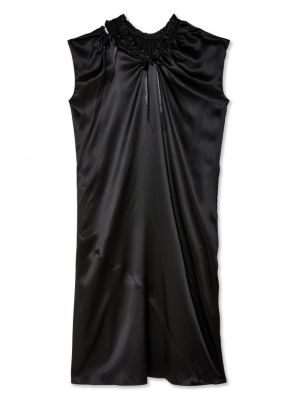 Hedvábné midi šaty Simone Rocha černé