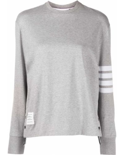 Jersey manga larga de tela jersey oversized Thom Browne gris