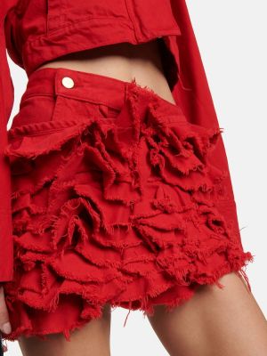 Spódnica jeansowa Jacquemus czerwona