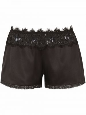 Kratke hlače s čipkom Dolce & Gabbana crna