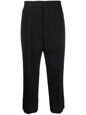 Pantalon droit en laine Sapio noir