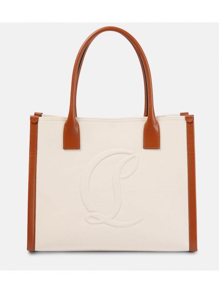 Shopper handtasche Christian Louboutin beige