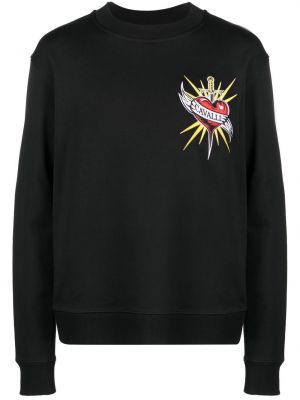 Sweatshirt aus baumwoll mit print Roberto Cavalli schwarz