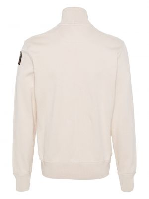 Kokvilnas džemperis ar rāvējslēdzēju Parajumpers balts