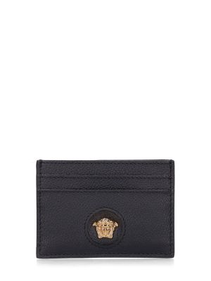 Portafoglio di pelle Versace nero