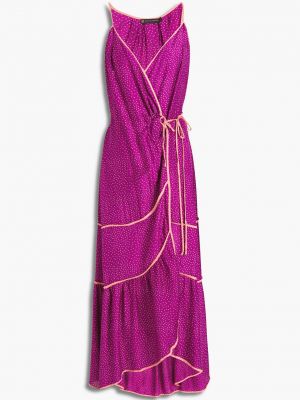 Фиолетовое платье миди в горошек Vix Paula Hermanny