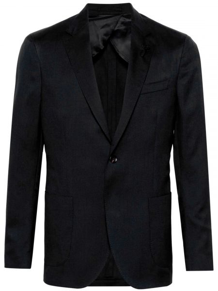 Шерстяная куртка Lardini черная