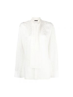 Bluzka żakardowa Versace biała