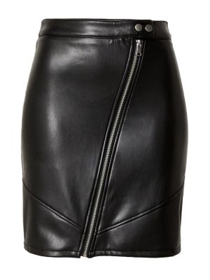 Kožená sukňa Urban Classics čierna