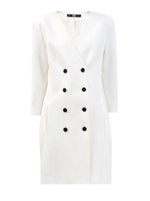 Текстильное платье Karl Lagerfeld, белое