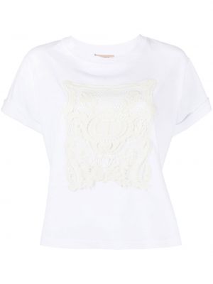 T-shirt Twinset vit