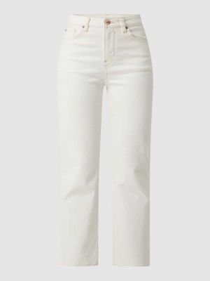 Białe proste jeansy Garcia