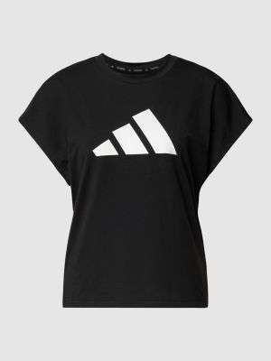 Koszulka z nadrukiem Adidas Training czarna
