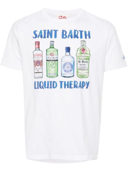 T-shirt aus baumwoll Mc2 Saint Barth weiß