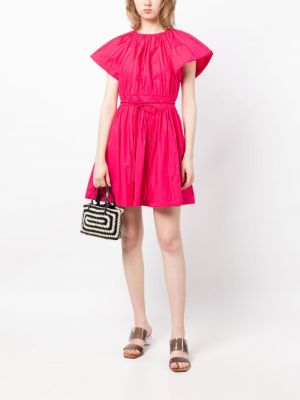 Kleid mit plisseefalten Ulla Johnson pink