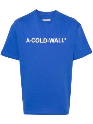 Koszulka z nadrukiem A-cold-wall* niebieska