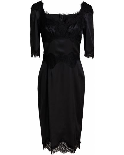 Кружевное шелковое ажурное платье Dolce & Gabbana