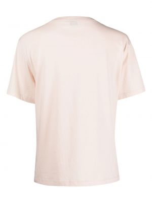 T-shirt aus baumwoll mit v-ausschnitt Filippa K pink