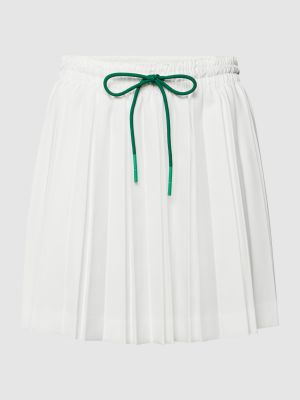 Mini spódniczka plisowana Lacoste biała