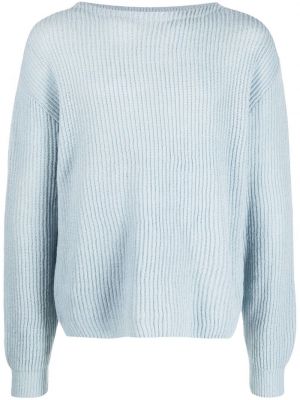 Пуловер с кръгло деколте Auralee синьо