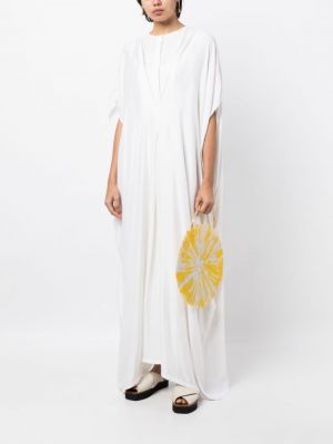 Mini robe avec manches courtes Bambah blanc