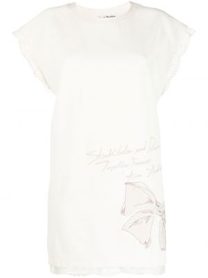 Мини рокля с дантела Acne Studios бяло