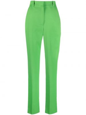 Slim fit kalhoty Alexander Mcqueen zelené