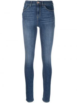 Skinny jeans mit stickerei Emporio Armani blau