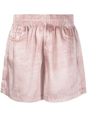 Pantaloni scurți cu imagine Diesel roz