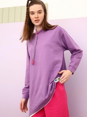Асимметричный свитшот All Day фиолетовый