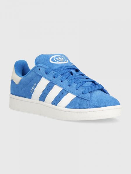 Sneakersy zamszowe Adidas Originals niebieskie