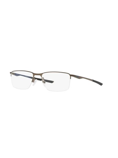Satynowe okulary Oakley niebieskie