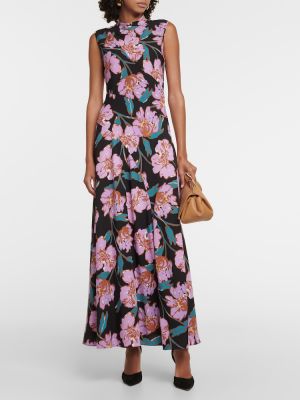 Sukienka długa w kwiatki Diane Von Furstenberg