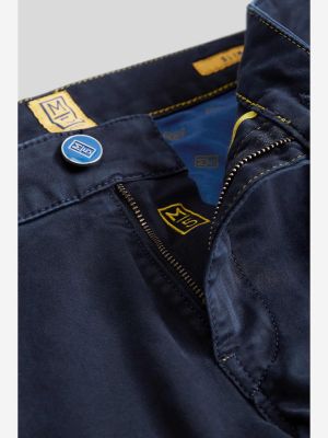Pantalon chino slim Meyer bleu