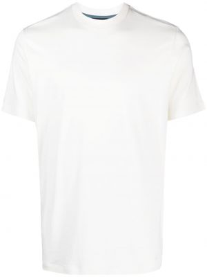 Bombažna svilena majica Dunhill bela