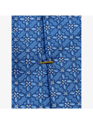 Шелковый галстук с геометрическим узором Eton синий