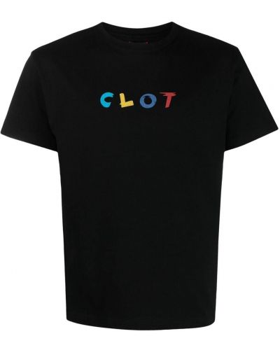 Camiseta con estampado Clot negro