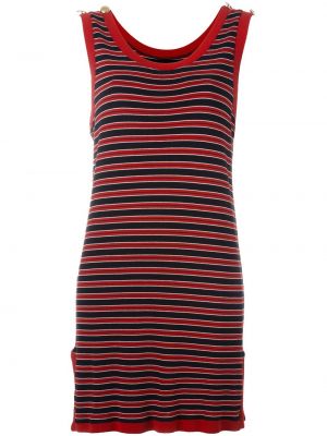Vestido sin mangas a rayas Moschino Pre-owned