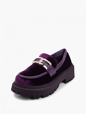 Лоферы Ideal Shoes® фиолетовые