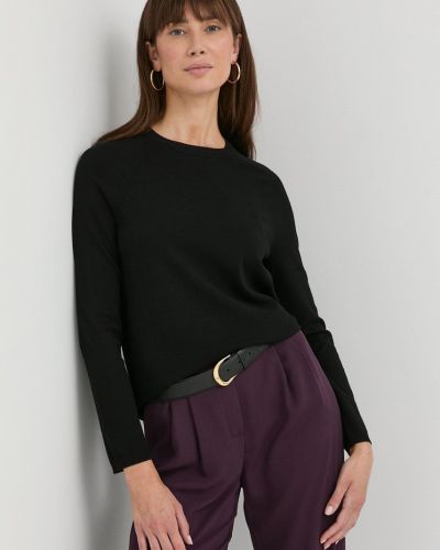Max Mara Leisure pulóver könnyű, női, fekete