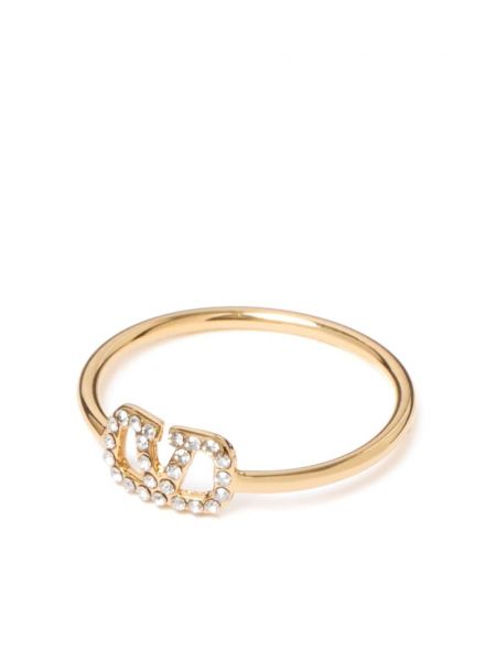 Krištáľový prsteň Valentino Garavani zlatá