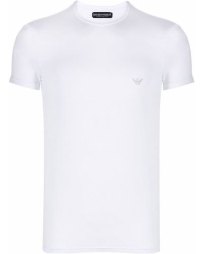 Trykt t-skjorte Emporio Armani hvit