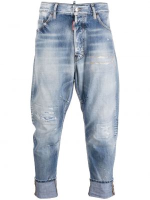 Nødlidende tapered fit jeans Dsquared2 blå