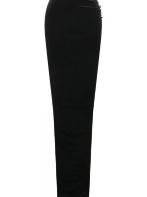 Черная бархатная юбка Rick Owens Lilies
